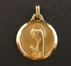 A.AUGIS - médaille Vierge or jaune