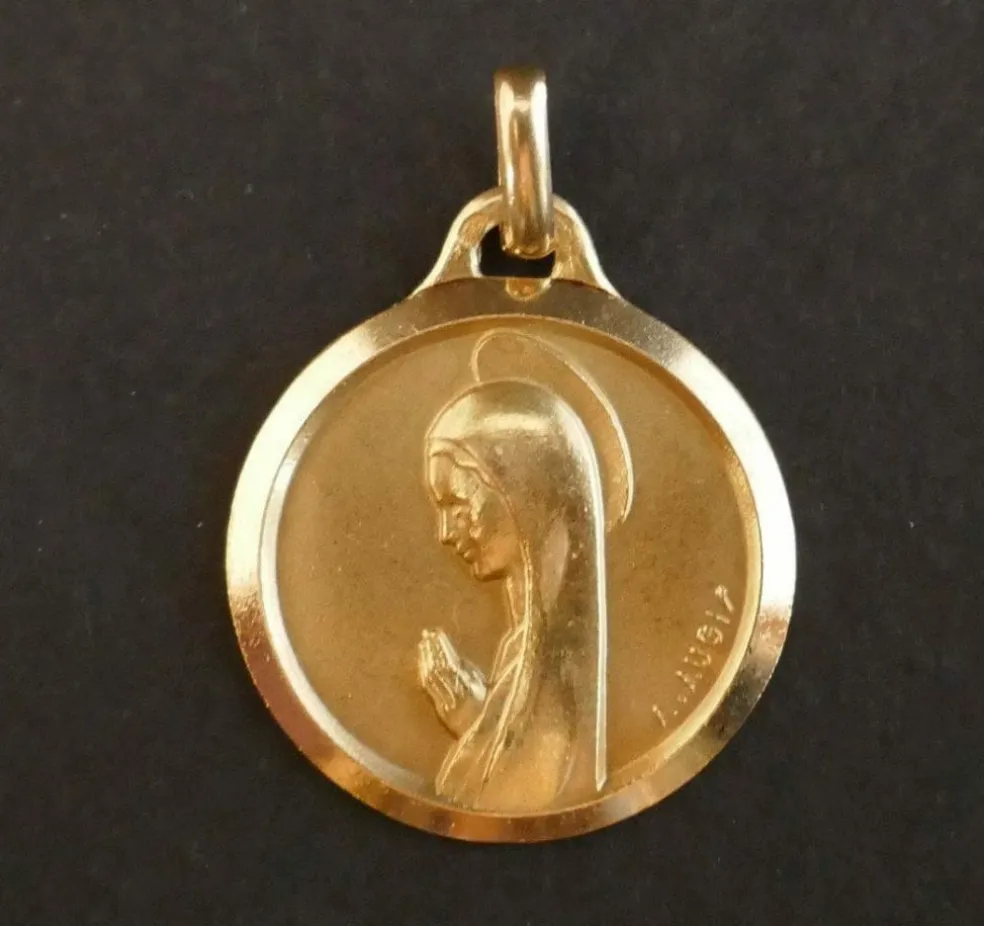 A.AUGIS - médaille Vierge or jaune