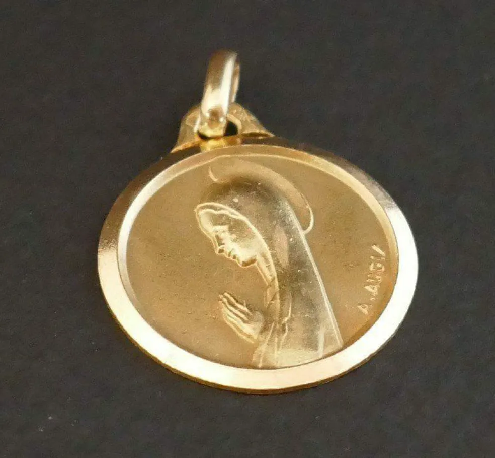 A.AUGIS - médaille Vierge or jaune