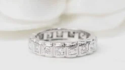 Alliance américaine ancienne platine et diamants