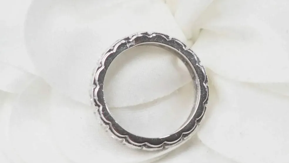 Alliance américaine ancienne platine et diamants