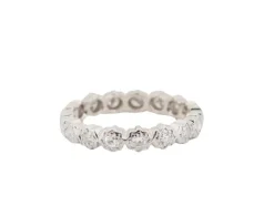 Alliance américaine en or blanc et diamants 0.70ct