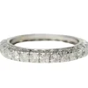 Alliance américaine en or blanc et diamants 1.12ct