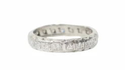 Alliance américaine en or blanc et diamants 0,52ct