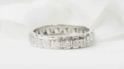 Alliance américaine en or blanc et diamants 0,52ct