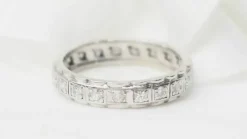 Alliance américaine en or blanc et diamants 0,52ct