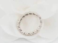 Alliance américaine en or blanc et diamants 0.70ct