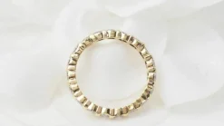 Alliance américaine en or jaune et diamants 1.33ct