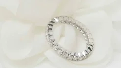 Alliance américaine en or blanc et diamants 1,30ct