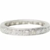 Alliance américaine en platine et diamants 0.80ct