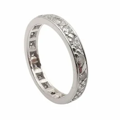 Alliance américaine or blanc et Diamants