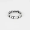 Alliance américaine or blanc et diamants