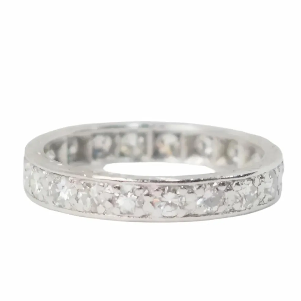 Alliance américaine or blanc et diamants