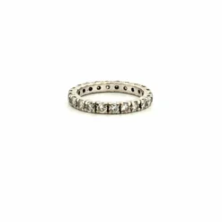 Alliance Américaine or blanc et diamants