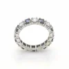 Alliance américaine Or blanc Diamants et Saphirs