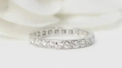 Alliance américaine or blanc et diamants
