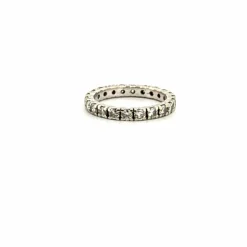 Alliance Américaine or blanc et diamants