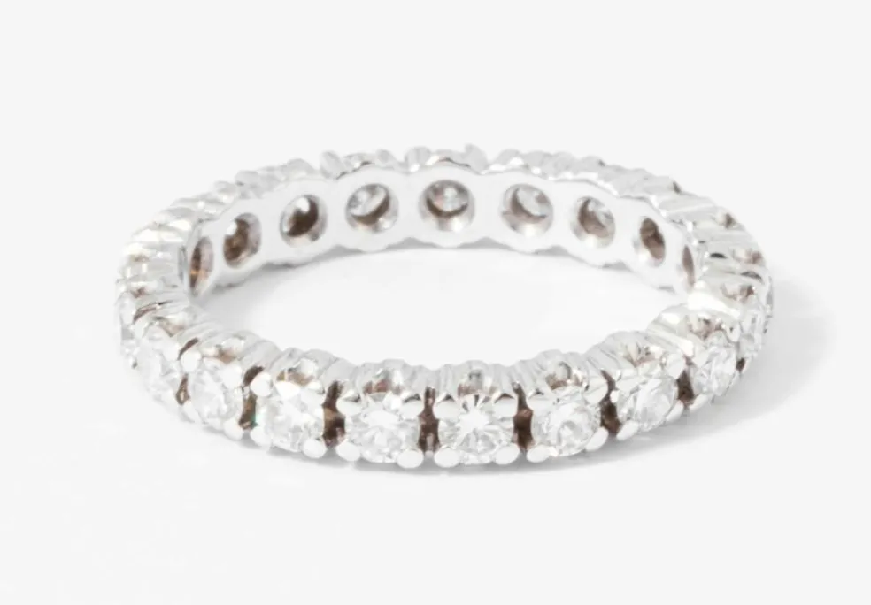 Alliance américaine or gris diamant