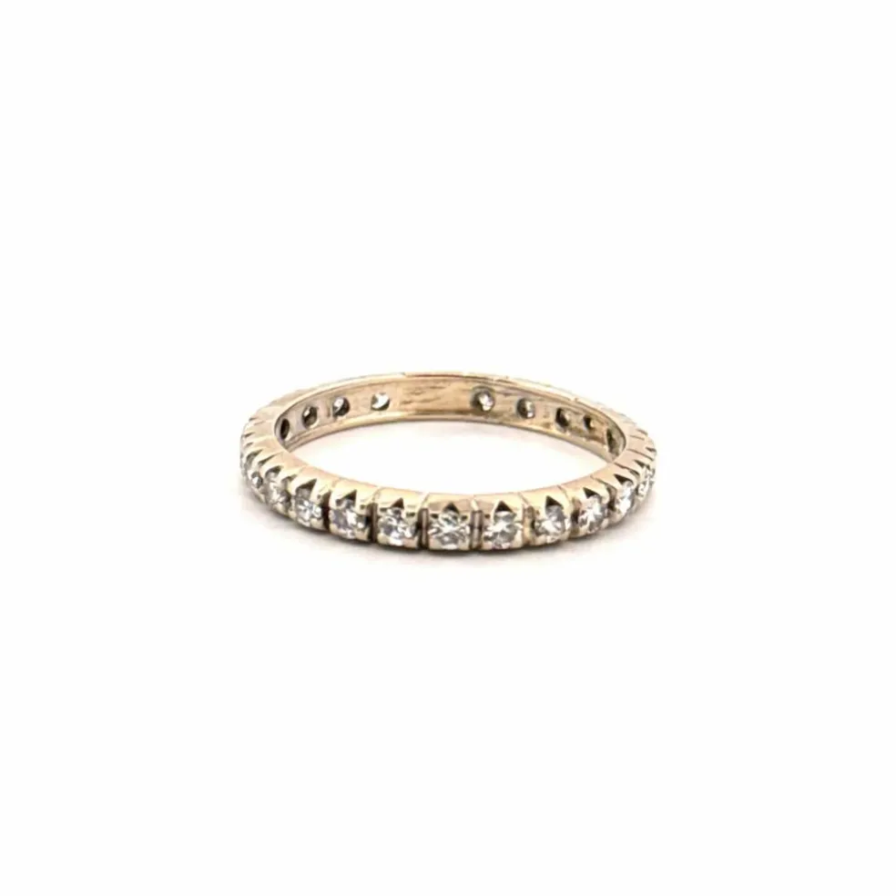 Alliance Américaine or jaune diamants