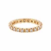 Alliance américaine or jaune diamants