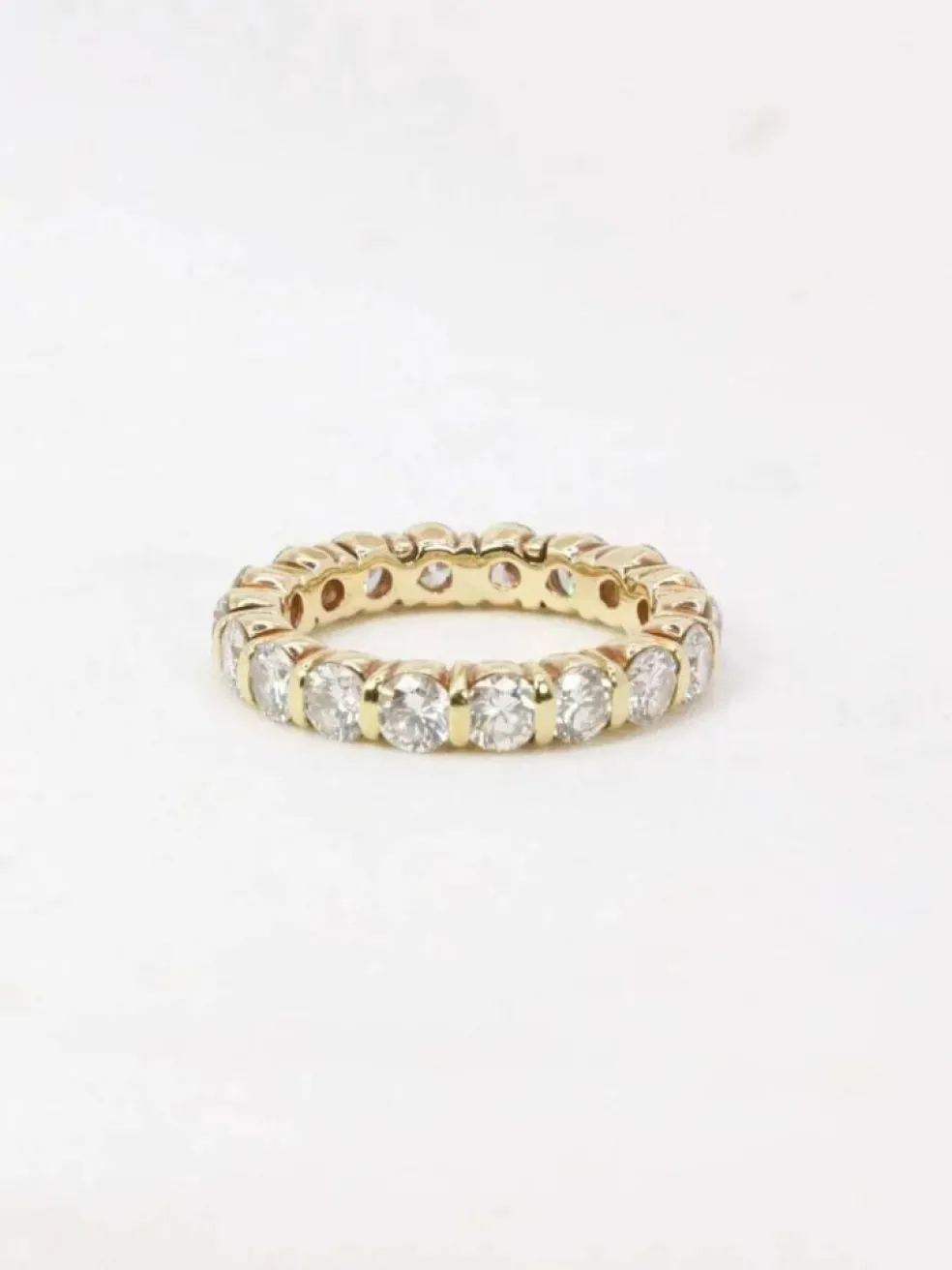 Alliance américaine vintage diamants