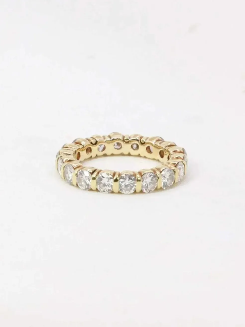 Alliance américaine vintage diamants