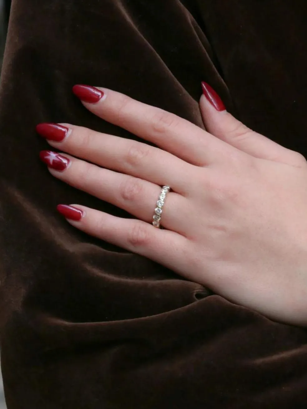 Alliance américaine vintage diamants