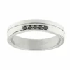 Alliance avec diamants noirs