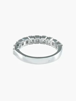 ALLIANCE DEMI TOUR DIAMANTS OR BLANC