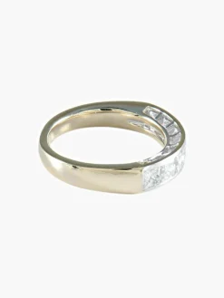 ALLIANCE DEMI TOUR DIAMANTS OR BLANC