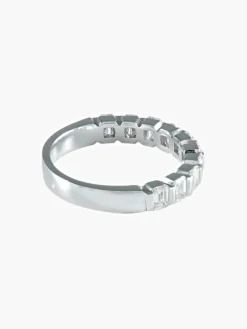ALLIANCE DEMI TOUR DIAMANTS OR BLANC