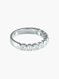 ALLIANCE DEMI TOUR DIAMANTS OR BLANC