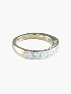 ALLIANCE DEMI TOUR DIAMANTS OR BLANC