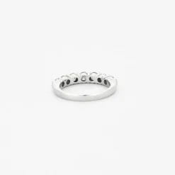 Alliance demie or blanc diamants