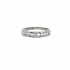 Alliance Demi-Tour or blanc diamants