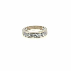Alliance Demi-Tour Or Blanc 18k & Diamants