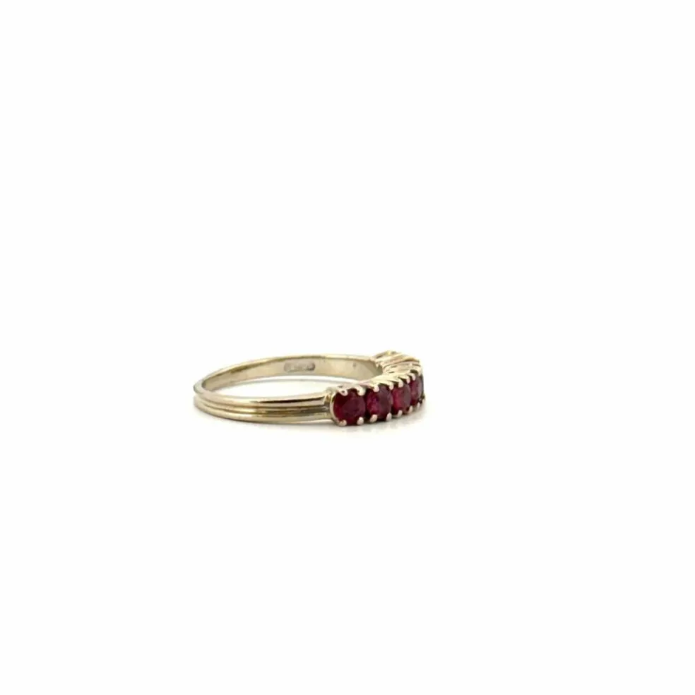 Alliance Demi-Tour or blanc rubis