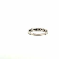 Alliance Demi-Tour Or blanc Diamants
