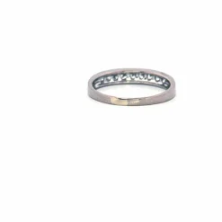 Alliance Demi-Tour or blanc diamants