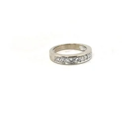 Alliance Demi-Tour Or Blanc 18k & Diamants