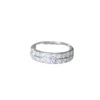 Alliance Diamants Double Anneau Art Déco