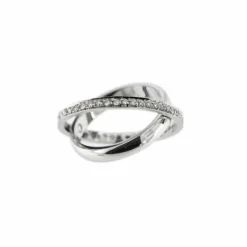 Alliance double diamants 0,46 ct