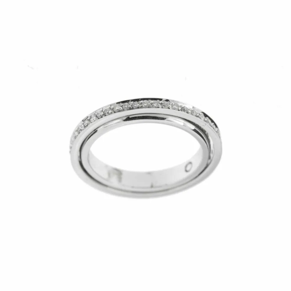 Alliance double diamants 0,46 ct