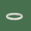 Alliance en Or blanc, diamants