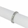 Alliance en or blanc et diamants