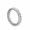 Alliance en or blanc et diamants 3 330 cts