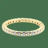 Alliance en or jaune 18 carats en diamants 1 carat