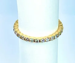 Alliance en or jaune 18 carats en diamants 1 carat