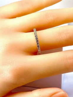 Alliance en or jaune 18 carats en diamants 1 carat