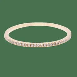 Alliance en or rose et diamants